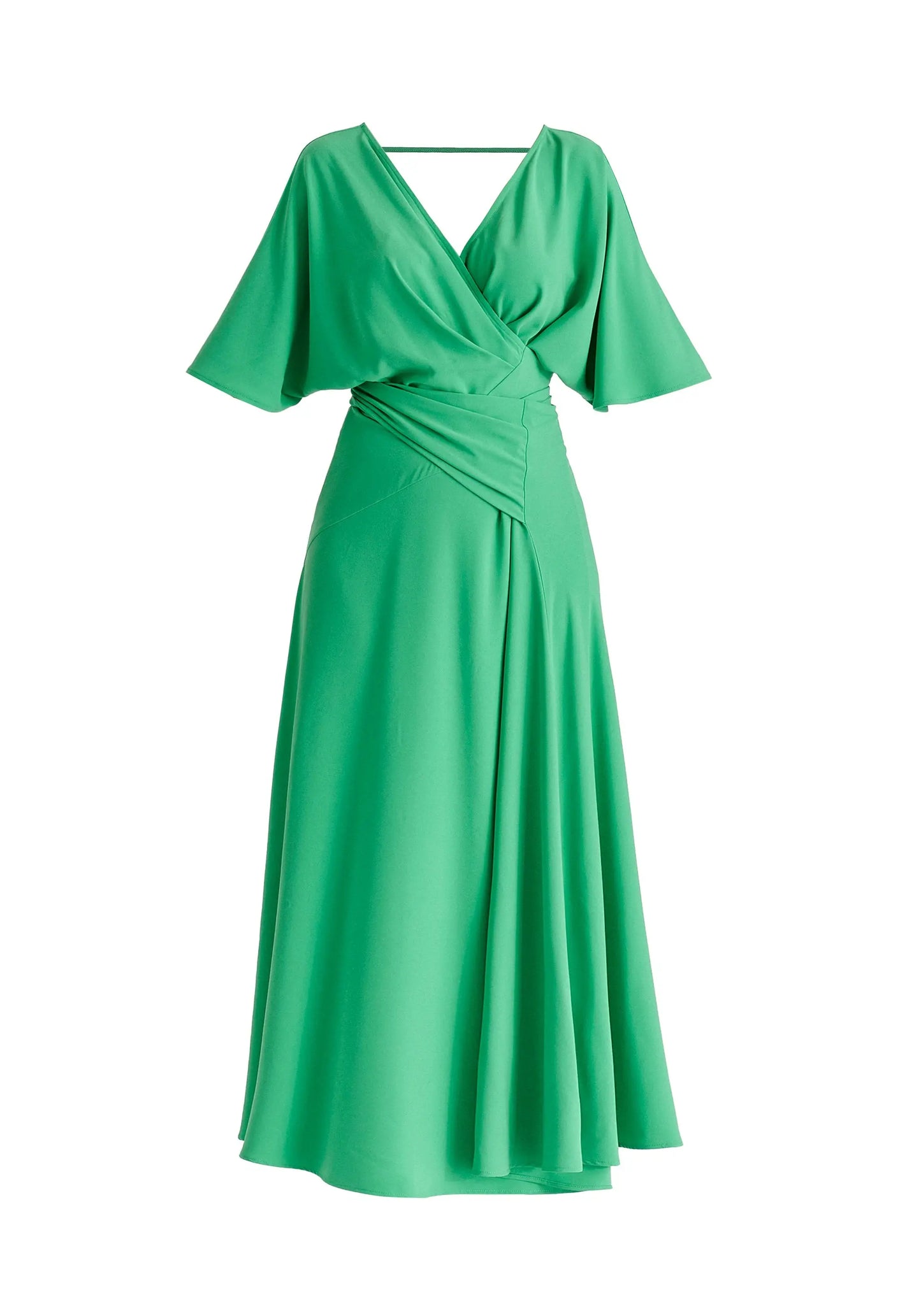 Flare Sleeves Maxi Wrap Dress Paisie
