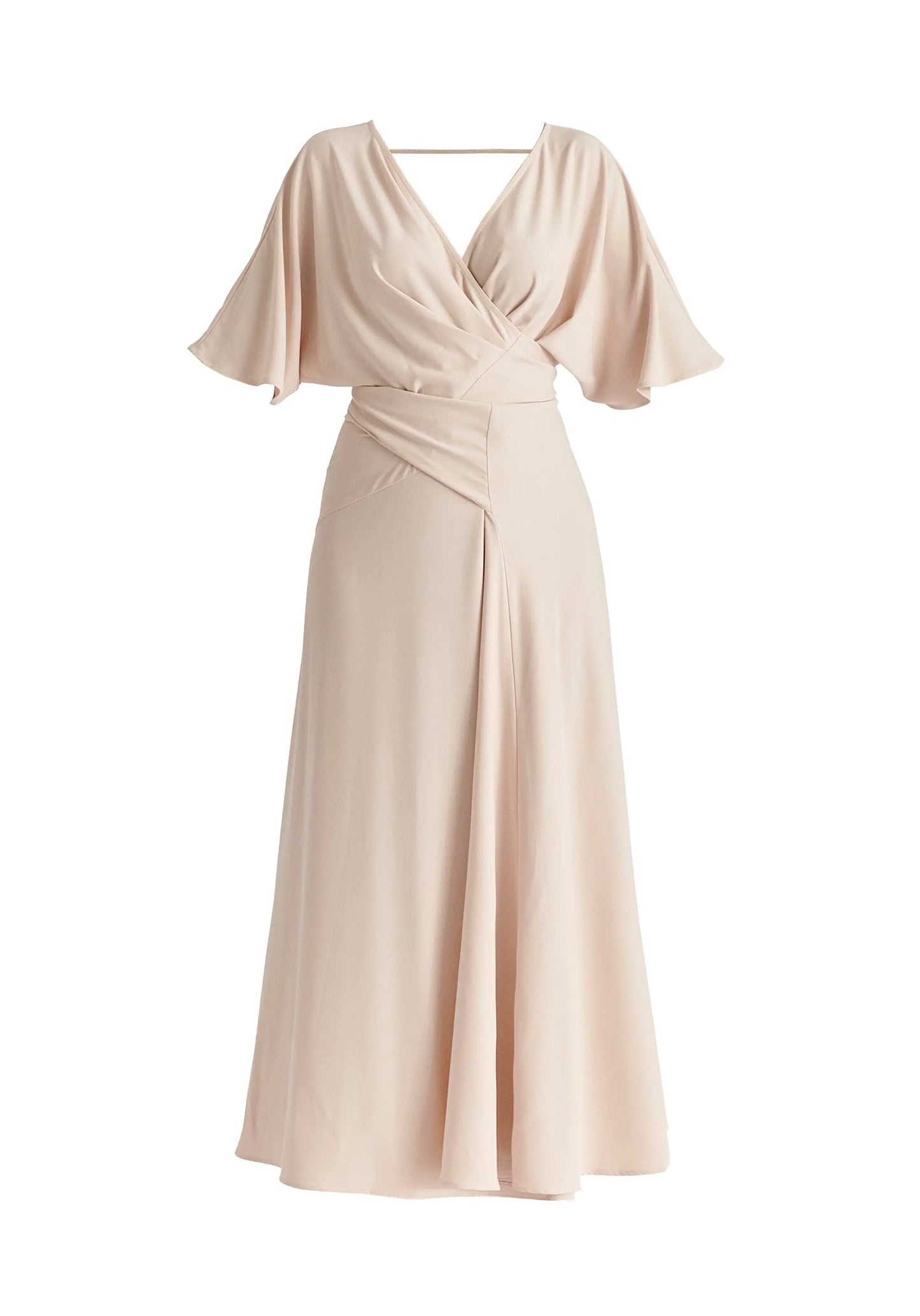 Flare Sleeves Maxi Wrap Dress Paisie