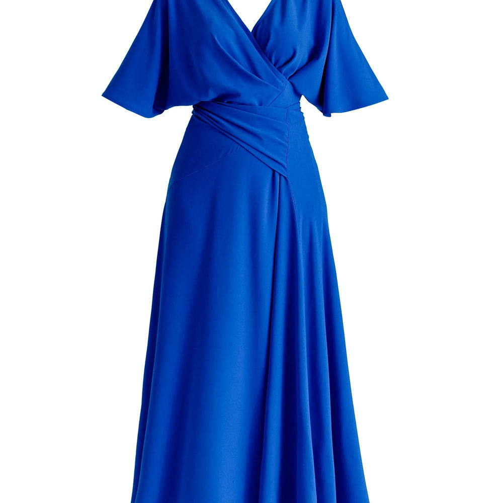 Flare Sleeves Maxi Wrap Dress Paisie