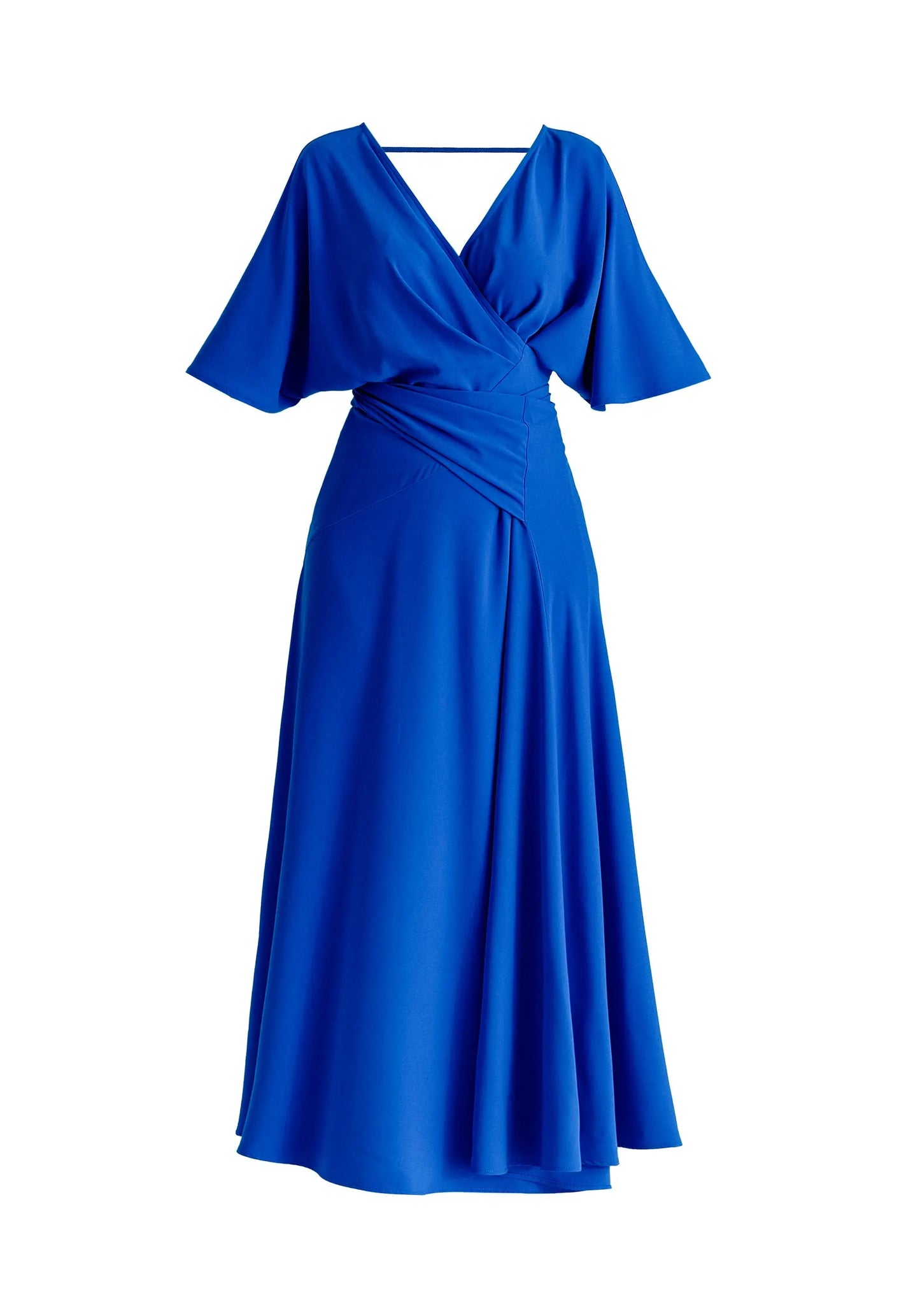 Flare Sleeves Maxi Wrap Dress Paisie