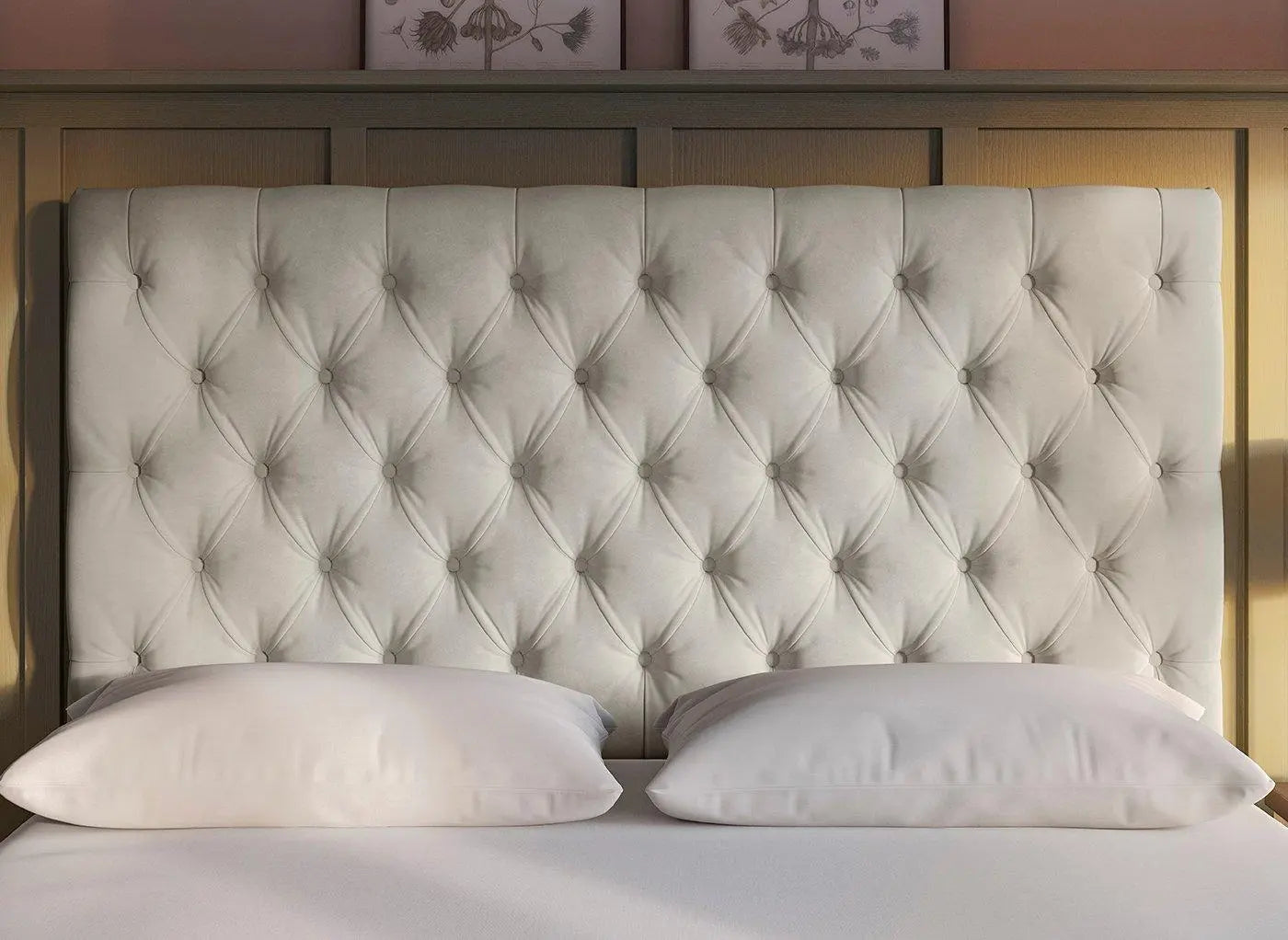 Flaxby Harrogate Headboard- Beige Dreams