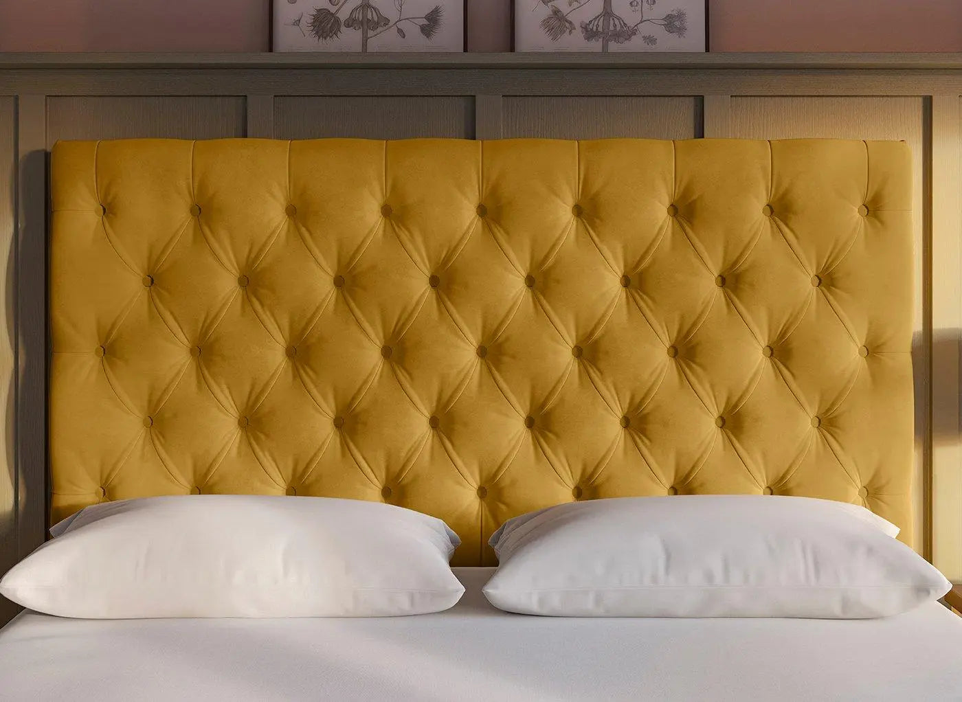 Flaxby Harrogate Headboard - Gold Dreams