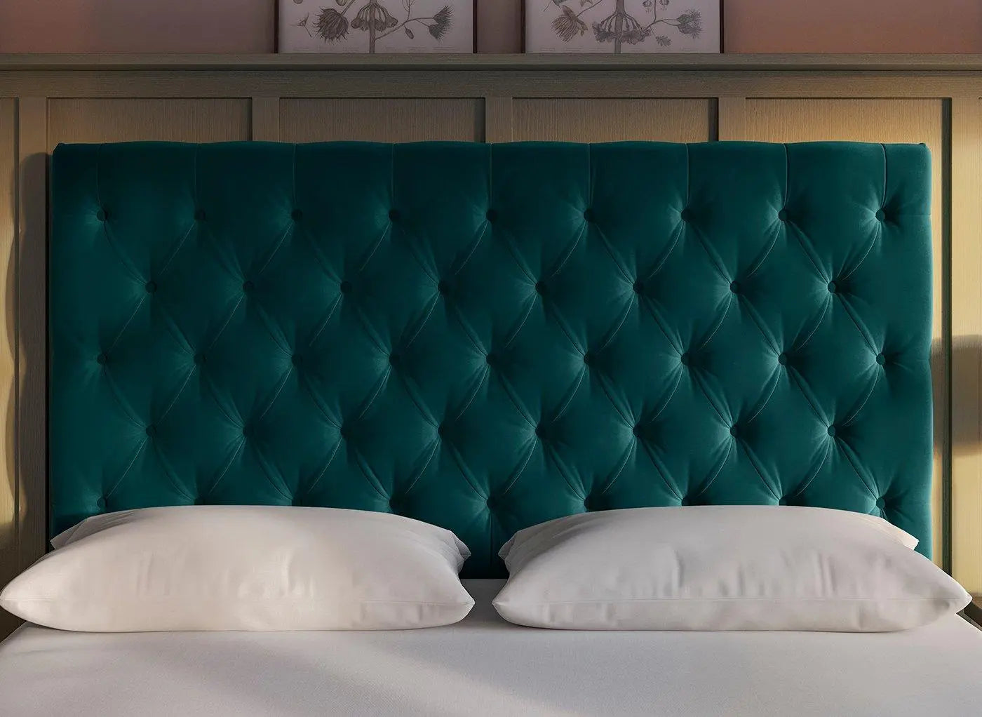 Flaxby Harrogate Headboard - Green Dreams