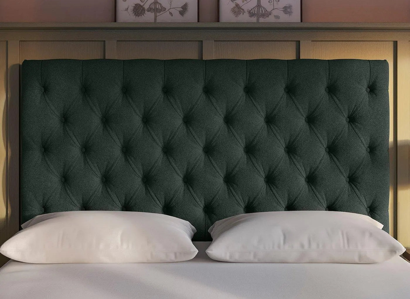 Flaxby Harrogate Headboard- Green Dreams