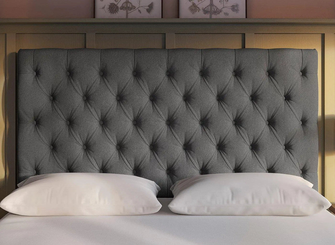 Flaxby Harrogate Headboard - Grey Dreams
