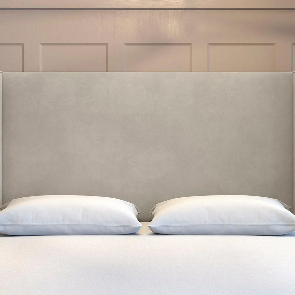 Flaxby Kettlewell Winged Headboard - Beige Dreams