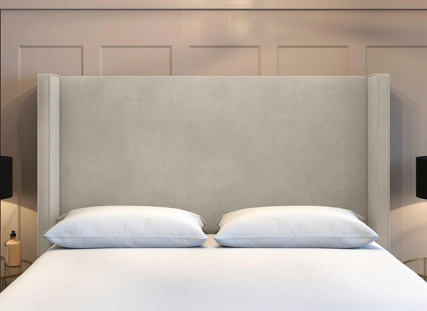 Flaxby Kettlewell Winged Headboard- Beige Dreams