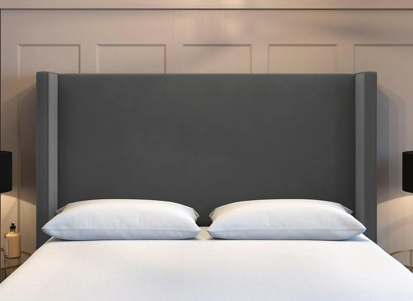 Flaxby Kettlewell Winged Headboard - Grey Dreams