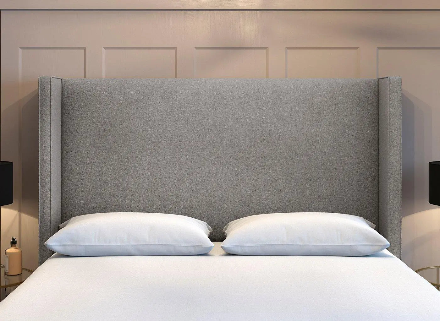 Flaxby Kettlewell Winged Headboard - Silver Dreams