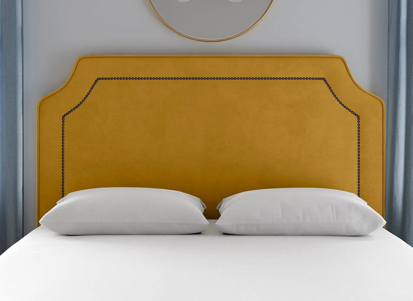 Flaxby Malton Padded Headboard - Gold Dreams