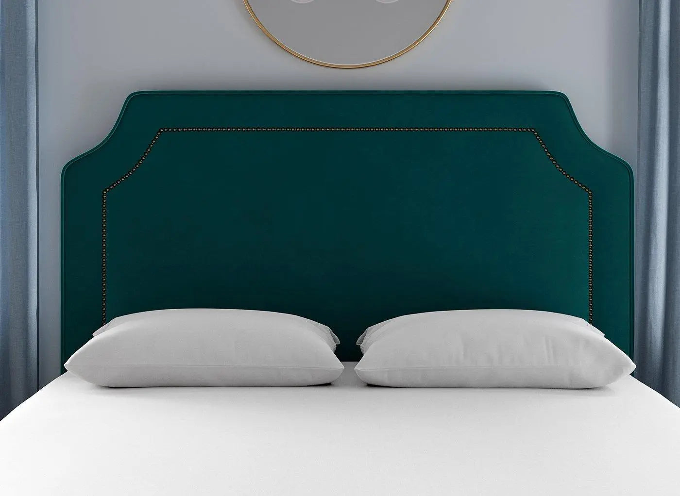 Flaxby Malton Padded Headboard - Green Dreams