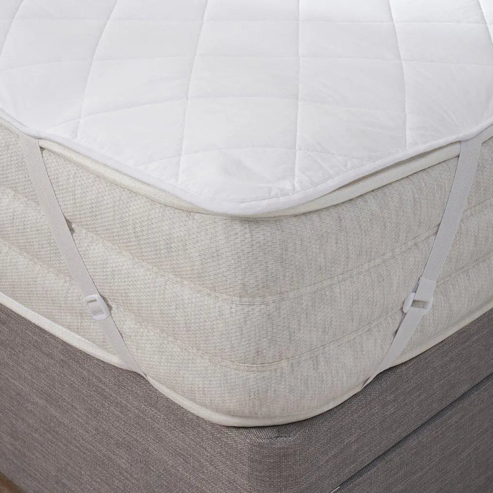 Flaxby Quilted Pure Cotton Mattress Protector Dreams