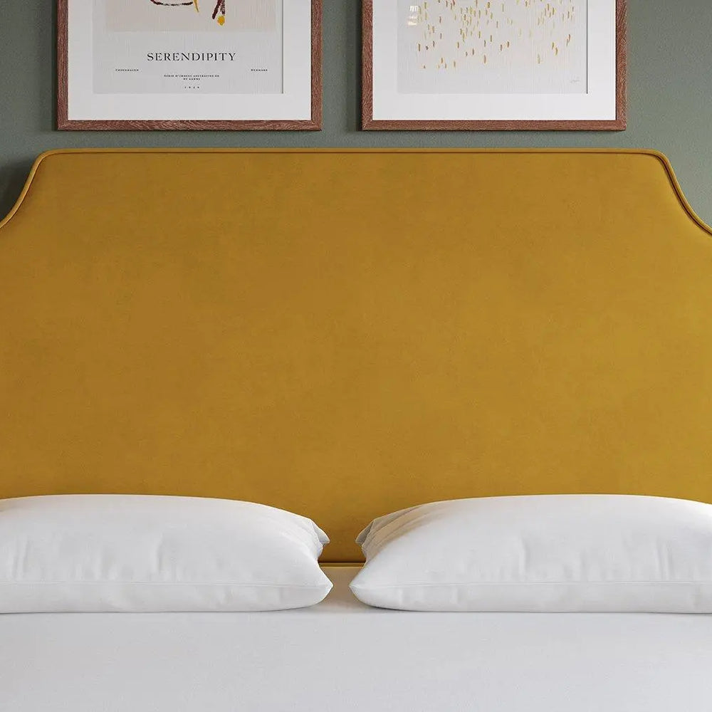 Flaxby Rainton Padded Headboard - Gold Dreams