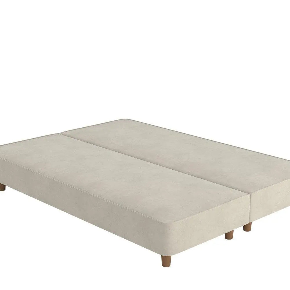 Flaxby Shallow Divan Bed Base - Beige Dreams