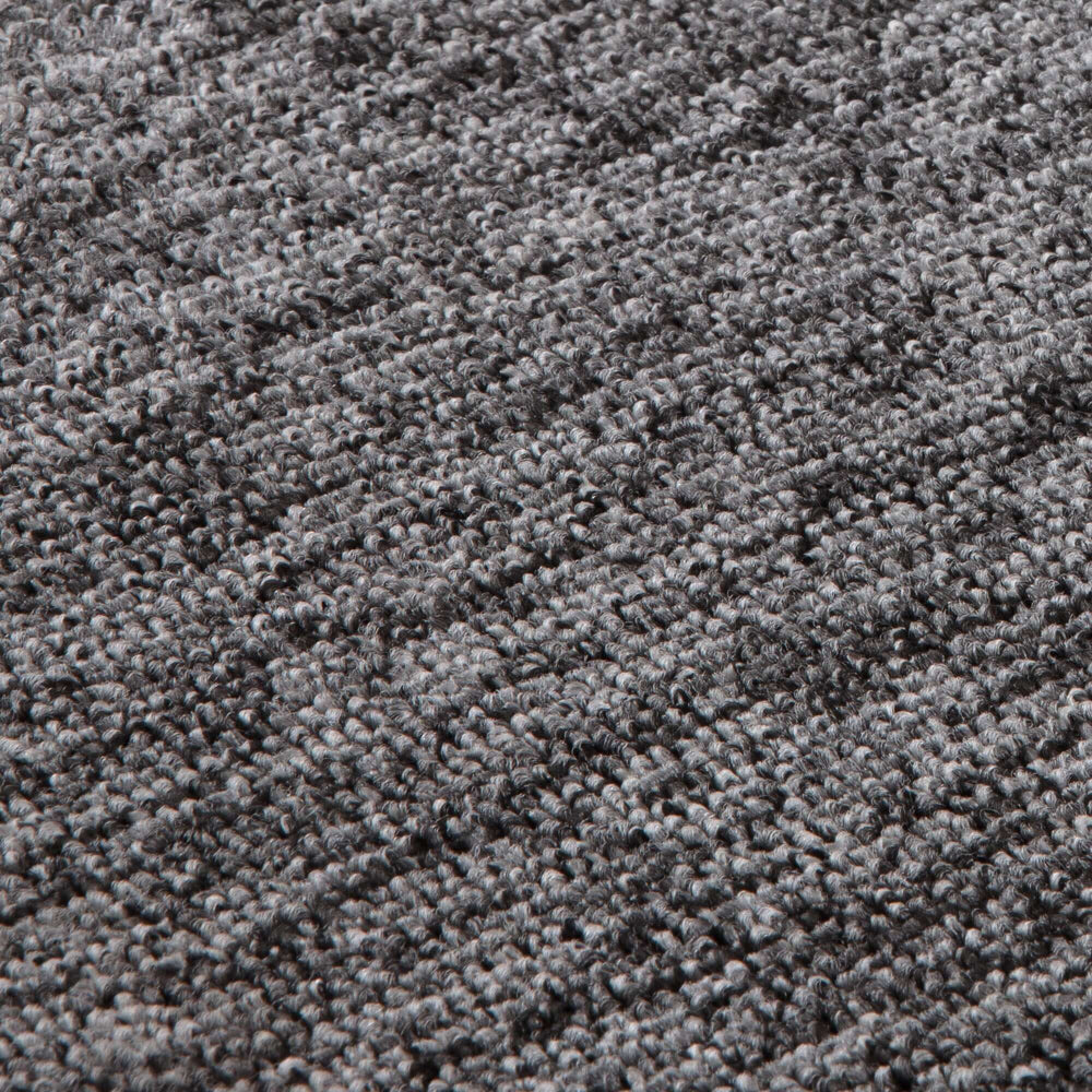 Flex Grey Low Pile Solid Rug The Rugs