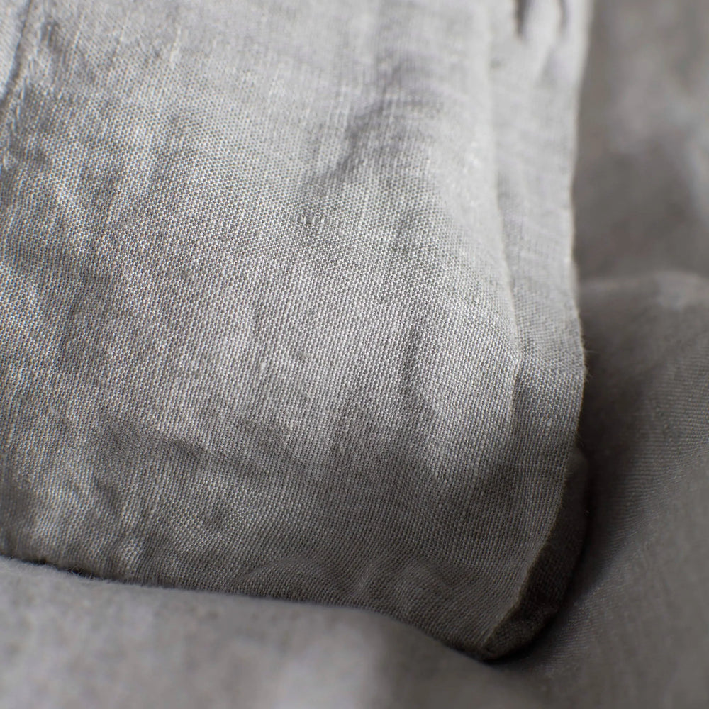 Flint Grey 100% Linen Duvet Cover The Secret Linen Store