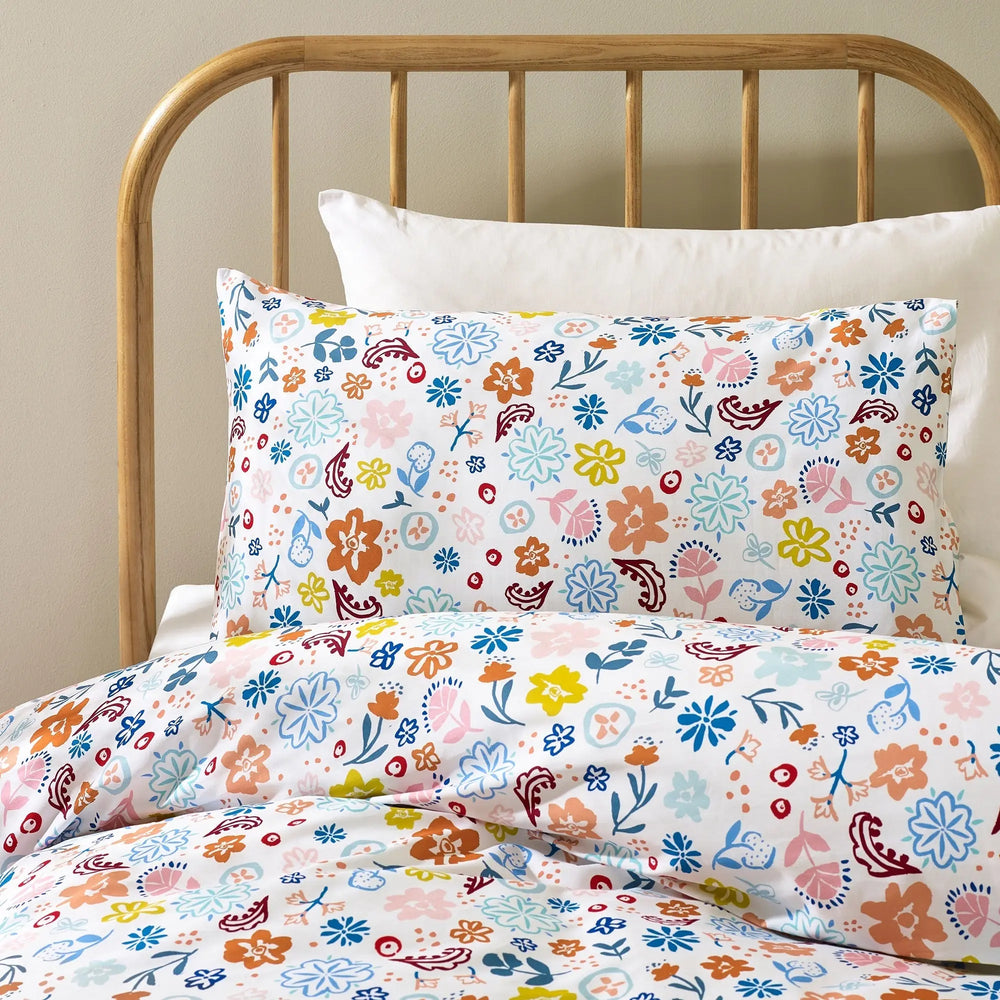 Floral Organic Cotton Duvet Cover & Pillowcase Kabode