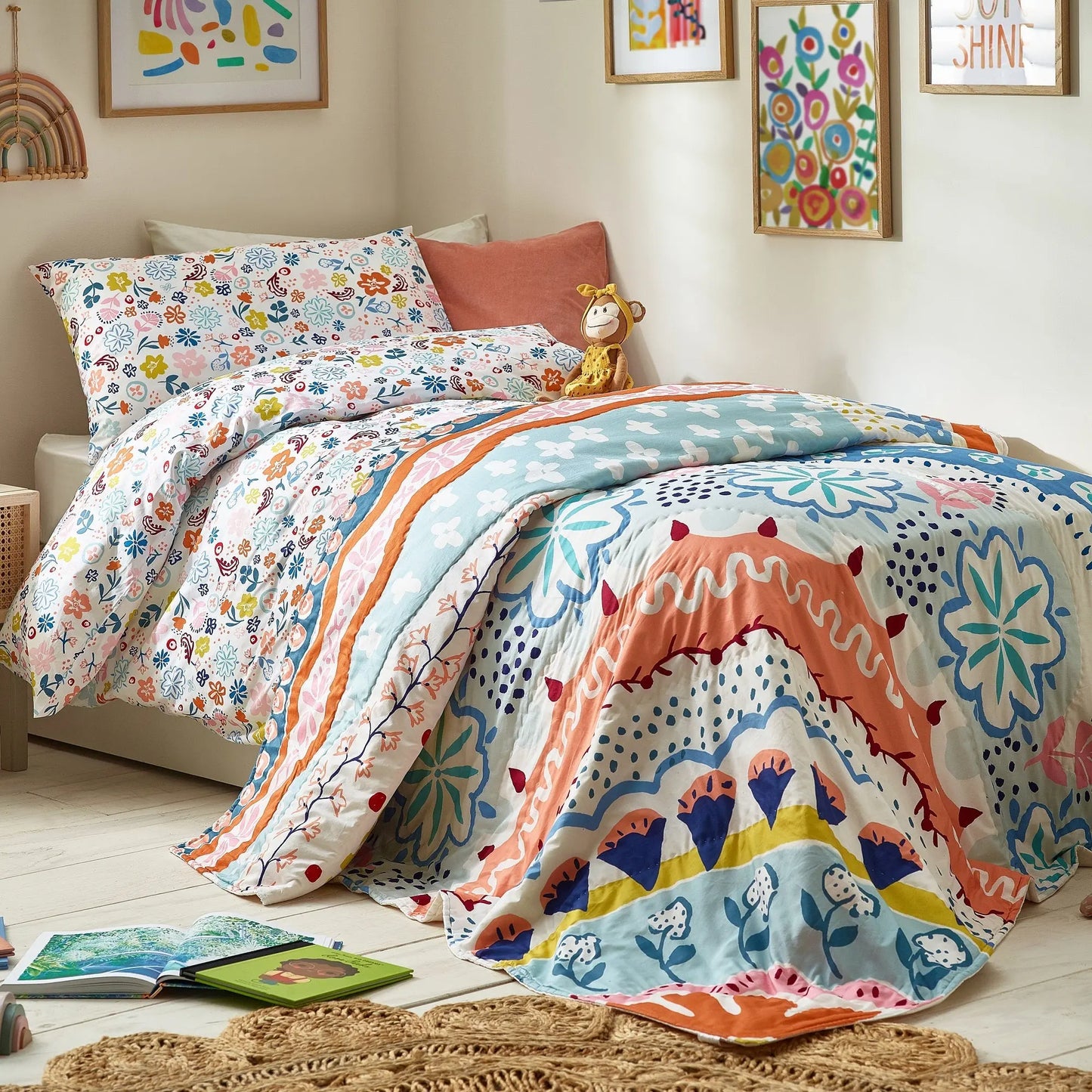 Floral Organic Cotton Quilt Kabode
