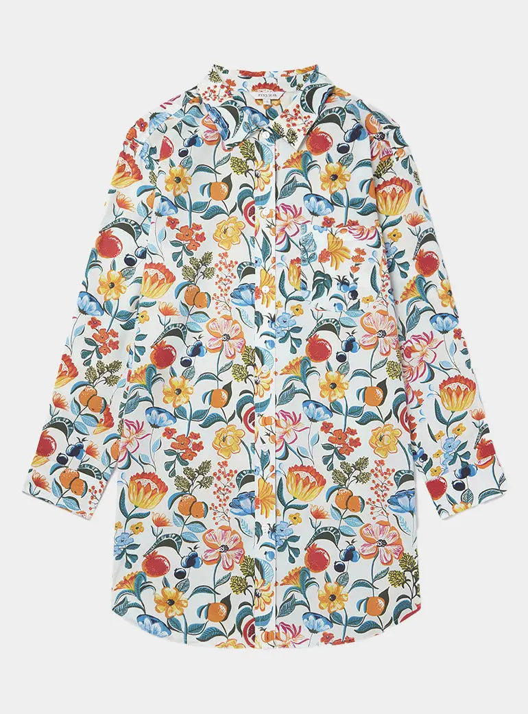Florals on Organic Cotton Nightshirt