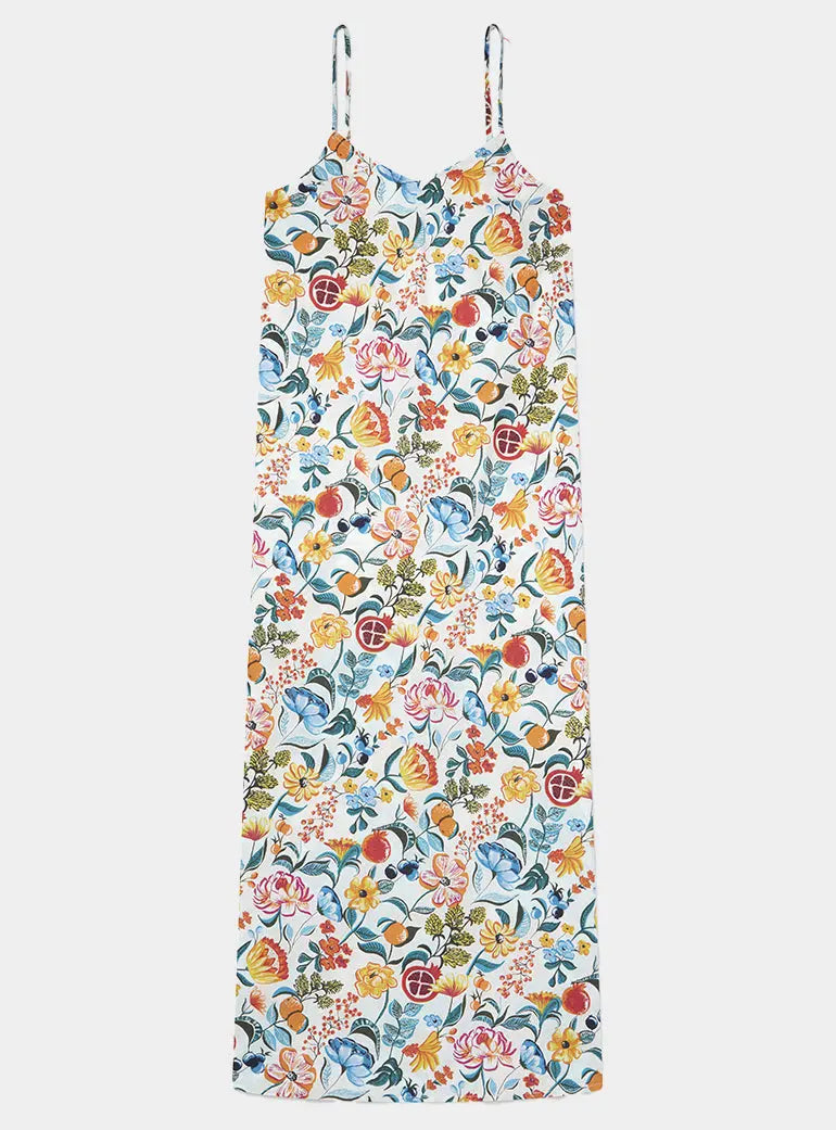 Florals on Slip Organic Cotton Nightdress