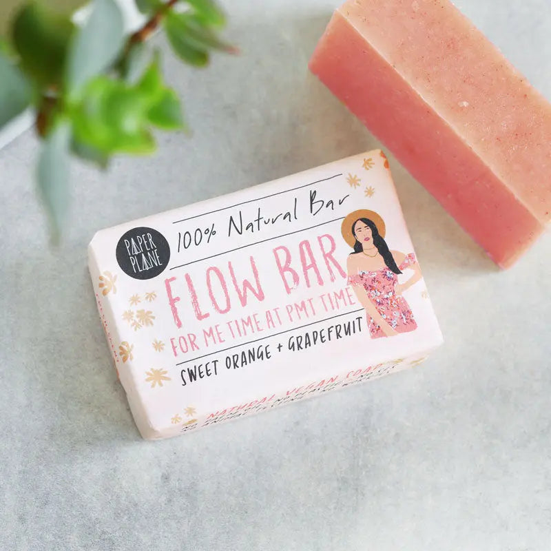 Flow Bar 100% Natural Vegan Soap Paper Plane