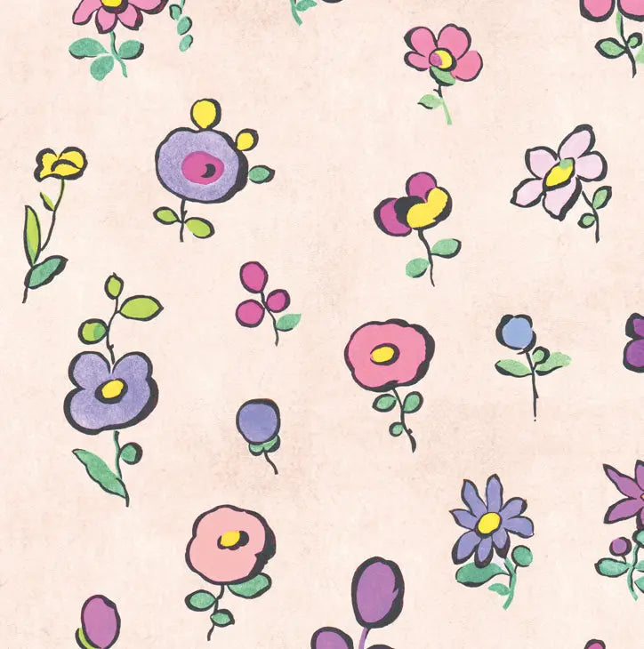 Flower Power - Rainbow - Wallpaper Print Sisters