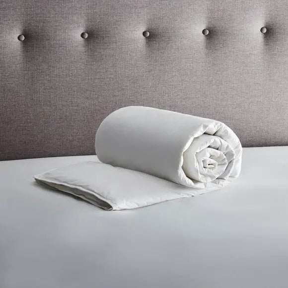 Fogarty Anti-Allergy White Goose Feather and Down 4.5 Tog Summer Duvet Dunelm