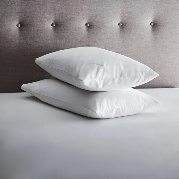 Fogarty Pack of 2 Forever Fresh Cotton Anti-Allergy Pillow Protectors Dunelm