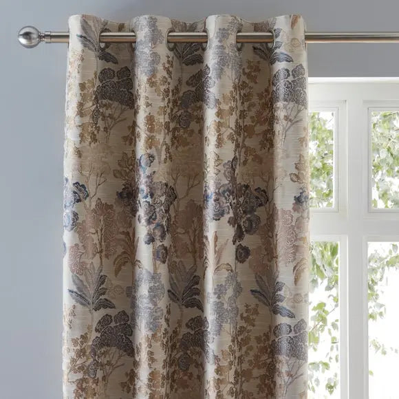 Folk Tree Eyelet Curtains Dunelm