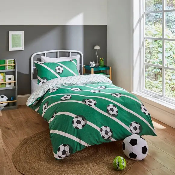 Football Duvet Cover & Pillowcase Set Dunelm