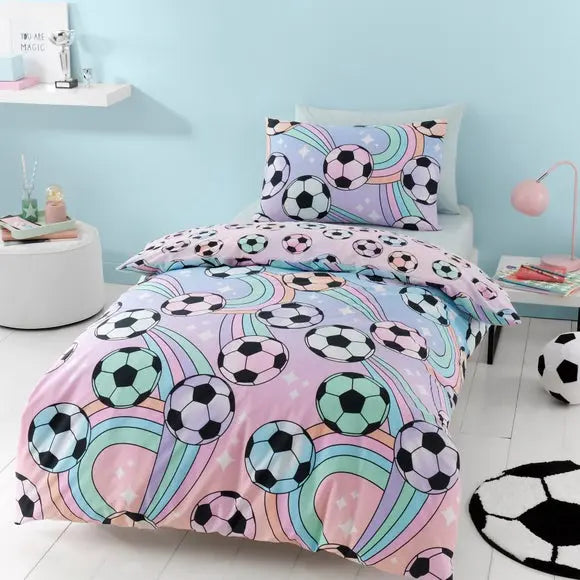 Football Ombre Duvet Cover and Pillowcase Set Dunelm