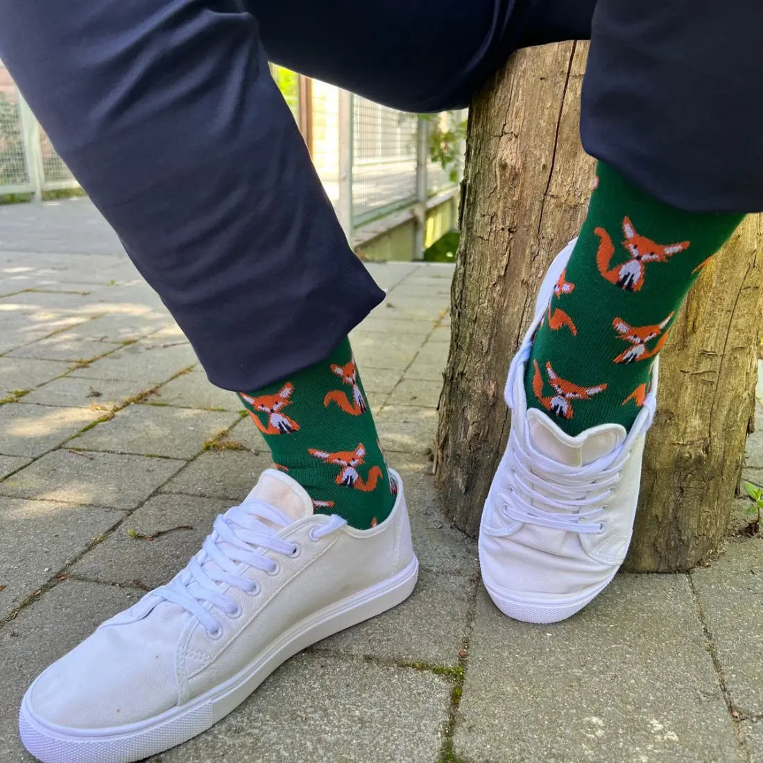 Fox Bamboo Socks (Comfort Cuff) Swole Panda