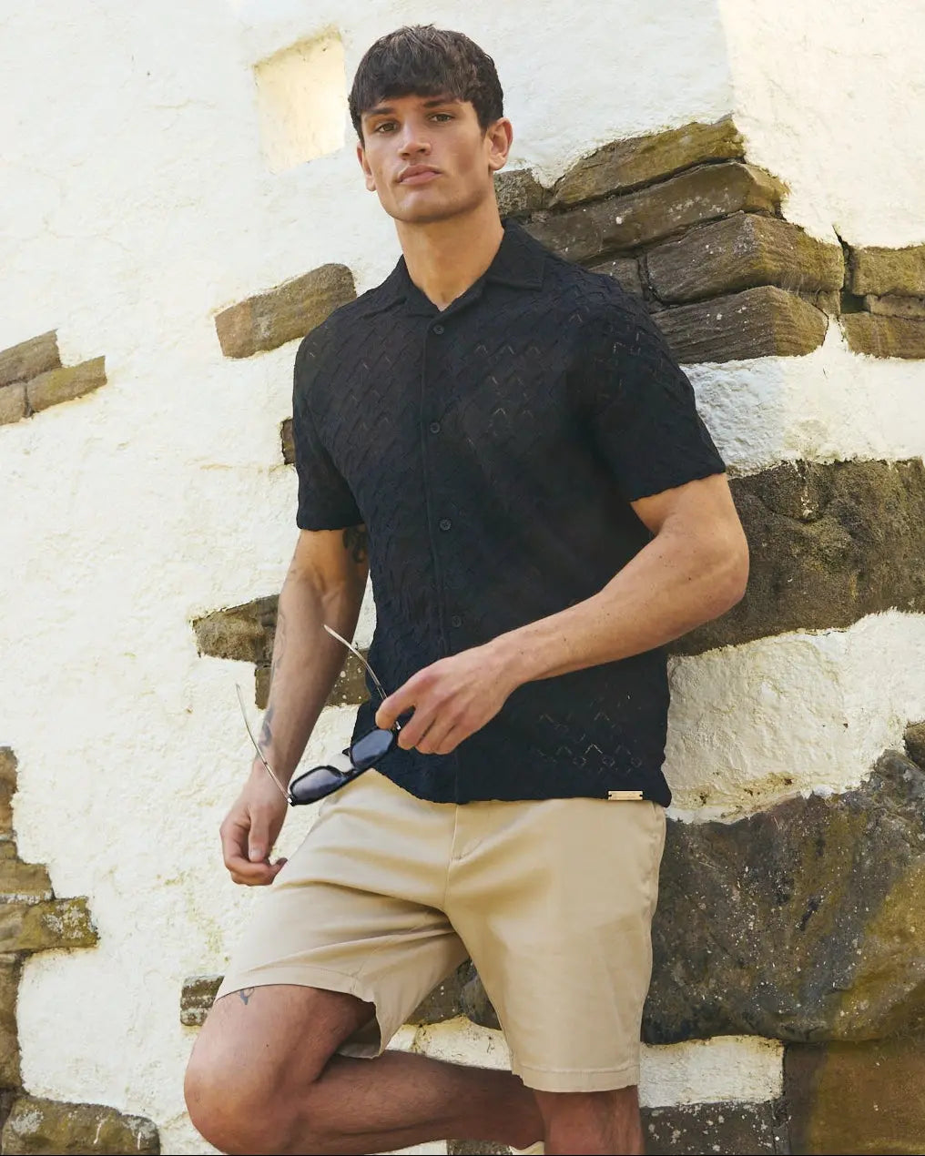 Foxborough Knit Shirt Black Duck and Cover