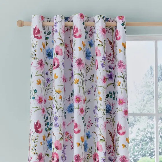 Foxley Ditsy Blackout Eyelet Curtains Dunelm