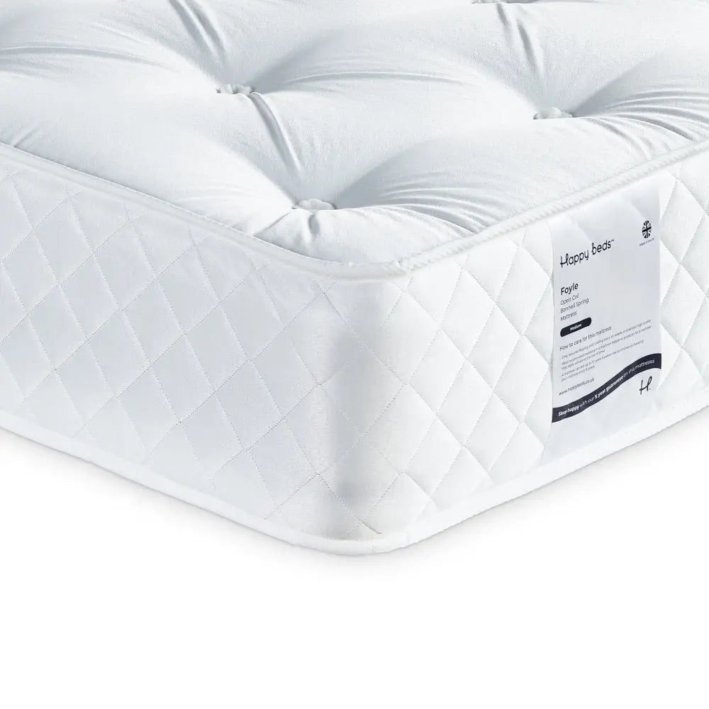 Foyle Open Coil Spring Fabric Mattress Happy Beds