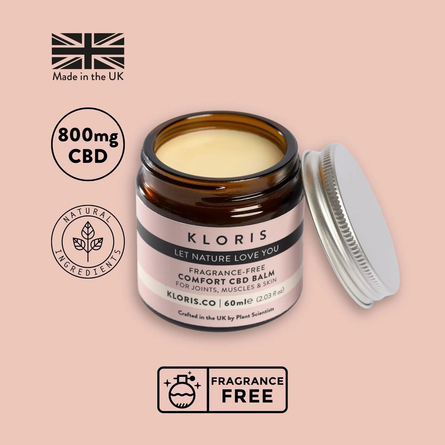 Fragrance-Free CBD Balm Kloris