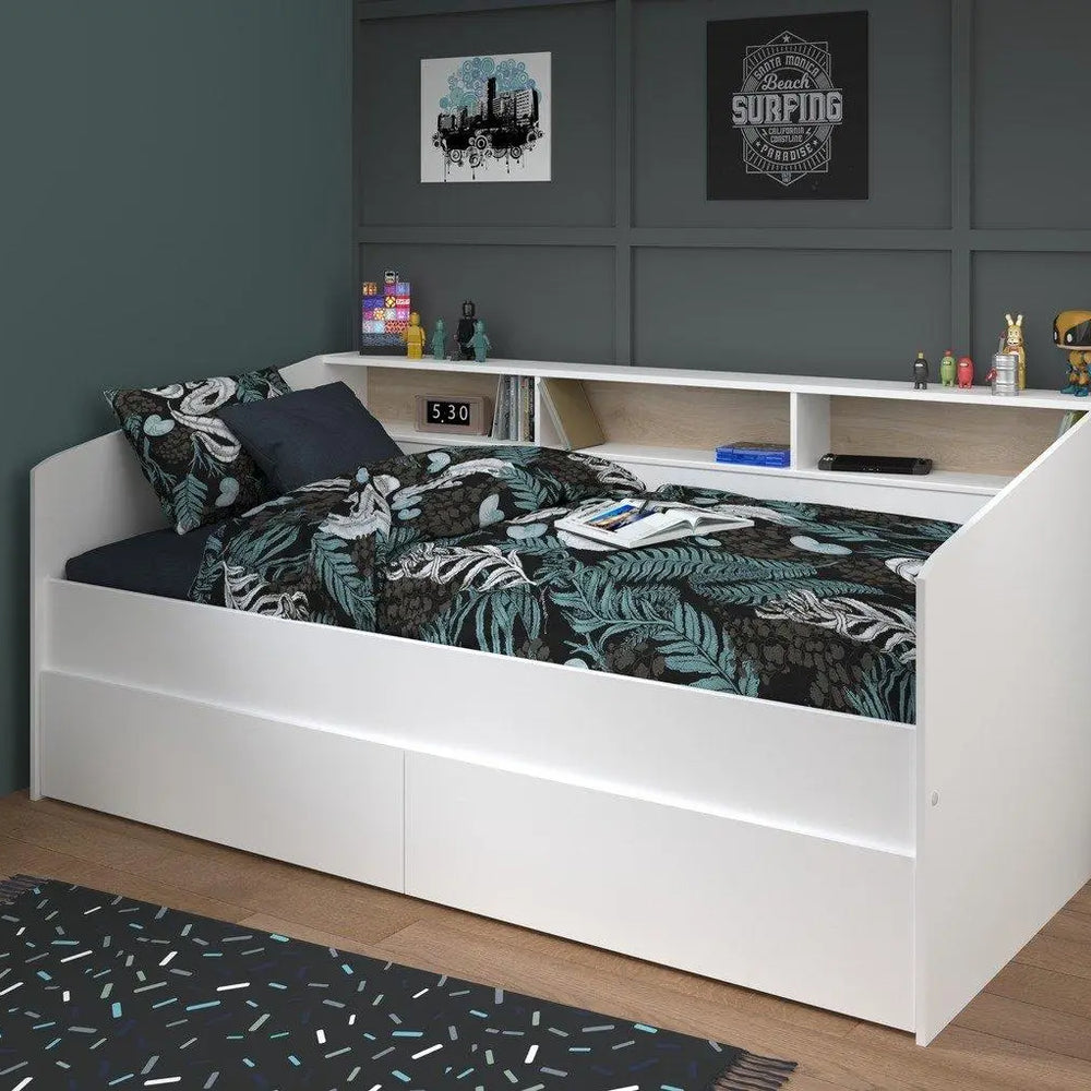 Freddie Wooden Day Bed - White Dreams