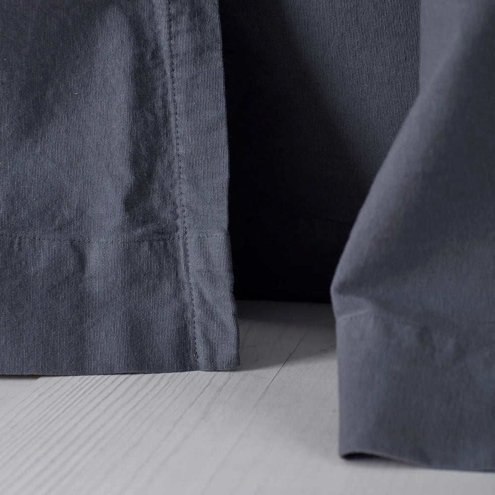 French Blue Finn 100% Cotton Curtain (Single) The Secret Linen Store