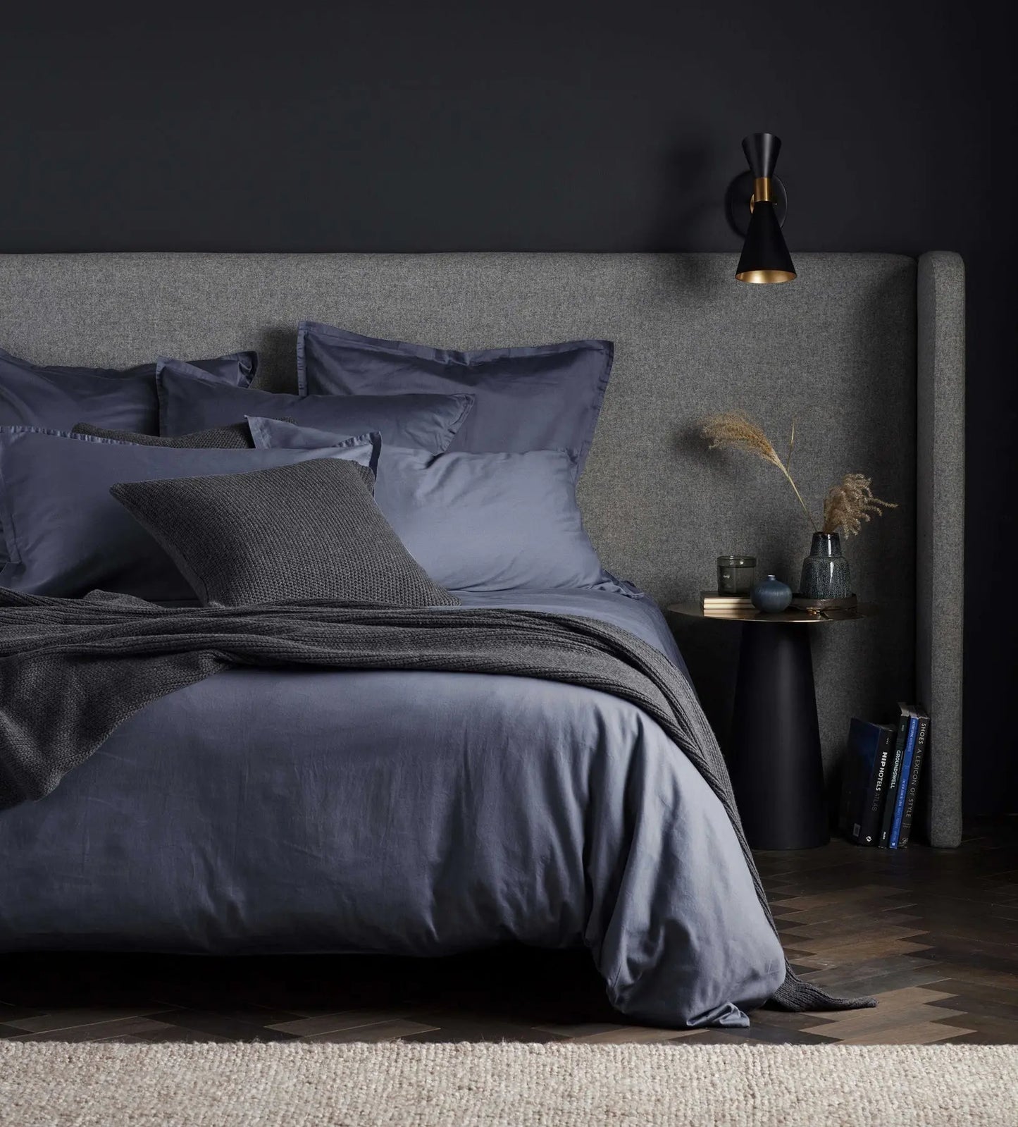 French Blue Super Soft 100% Cotton Duvet Cover The Secret Linen Store
