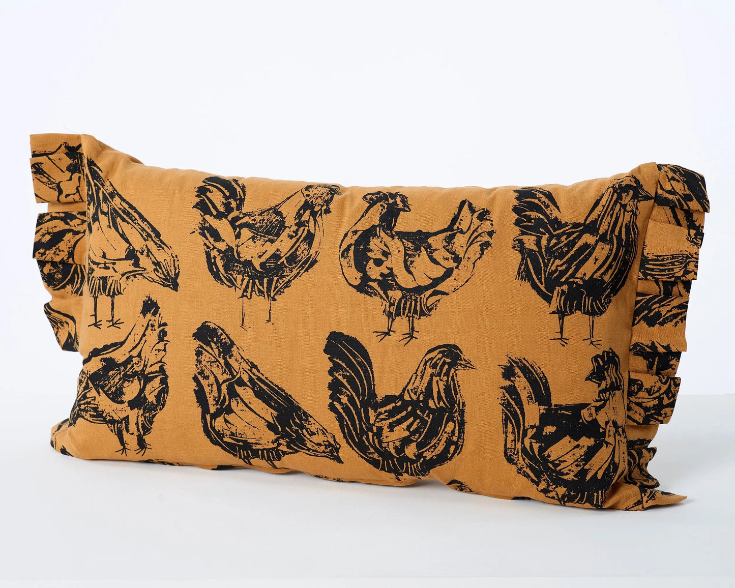 French Hen Cushion | Creme Brulee Stoff Studios