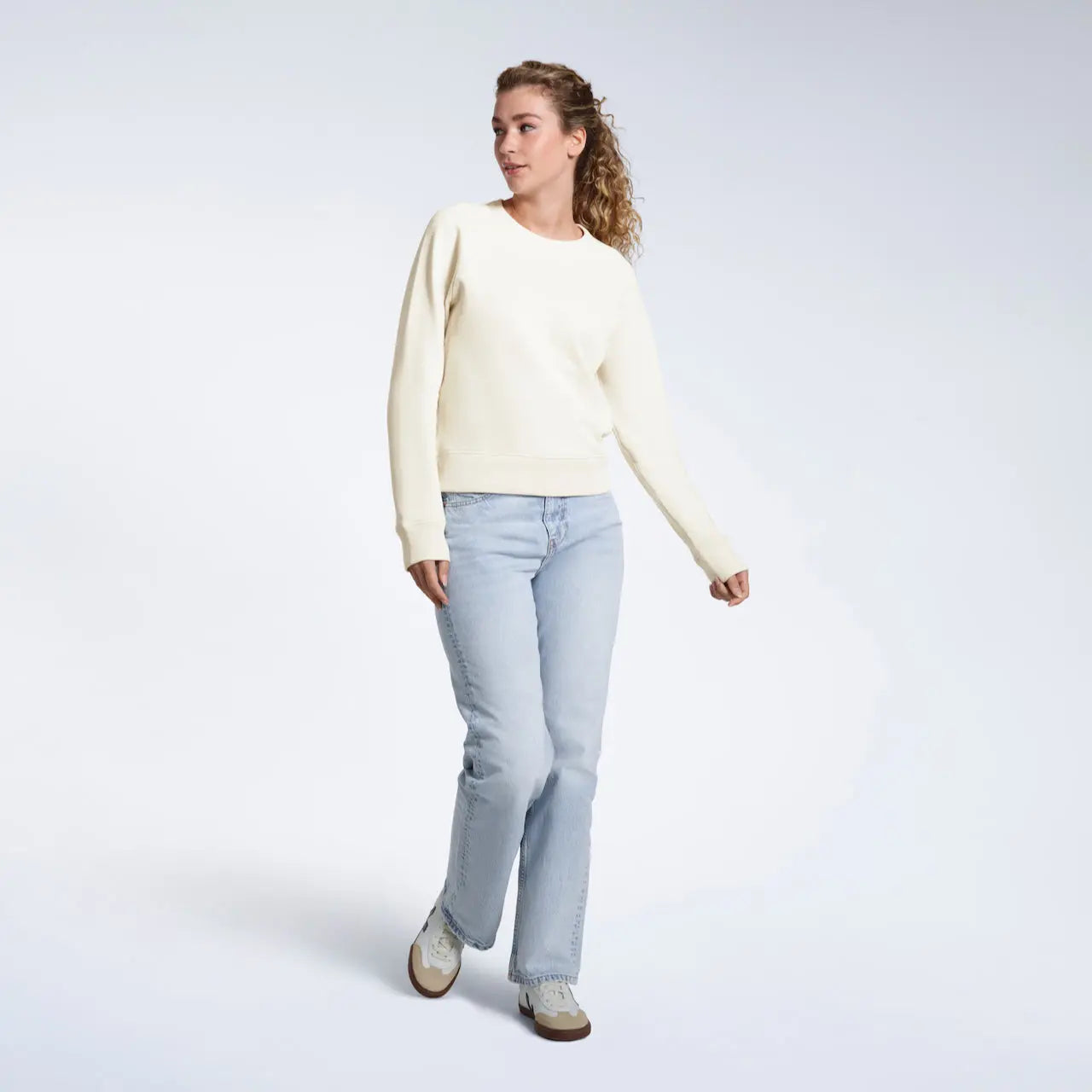 French Terry Women's Organic Sweatshirt PLAINANDSIMPLE