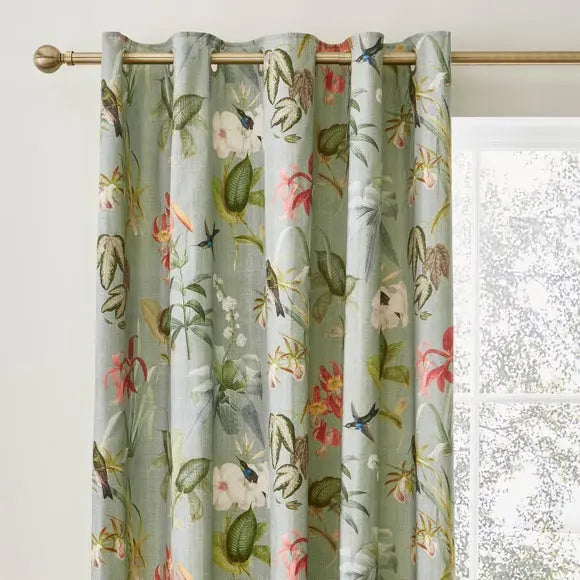 Fresh Botanical Eyelet Curtains Dunelm