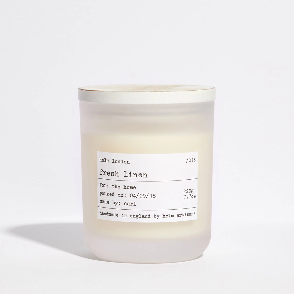 Fresh Linen Luxury Candle Helm London