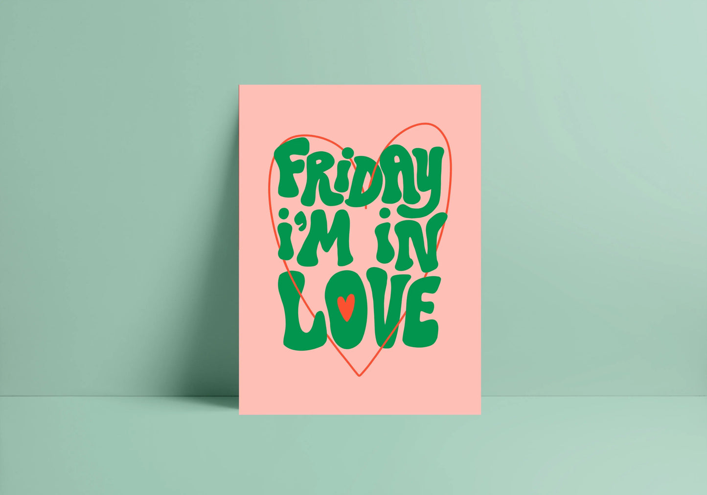 Friday I'm In Love (The Cure inspired) A4 Lyric Art Print whowhatclaireart