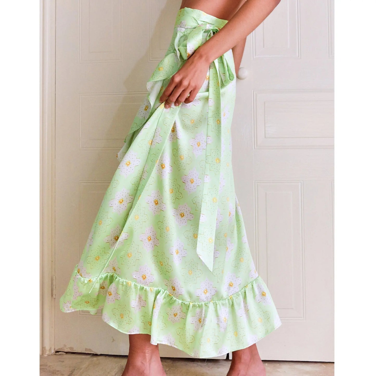 Frill Wrap Skirt / "Alize" Jessica Russell Flint
