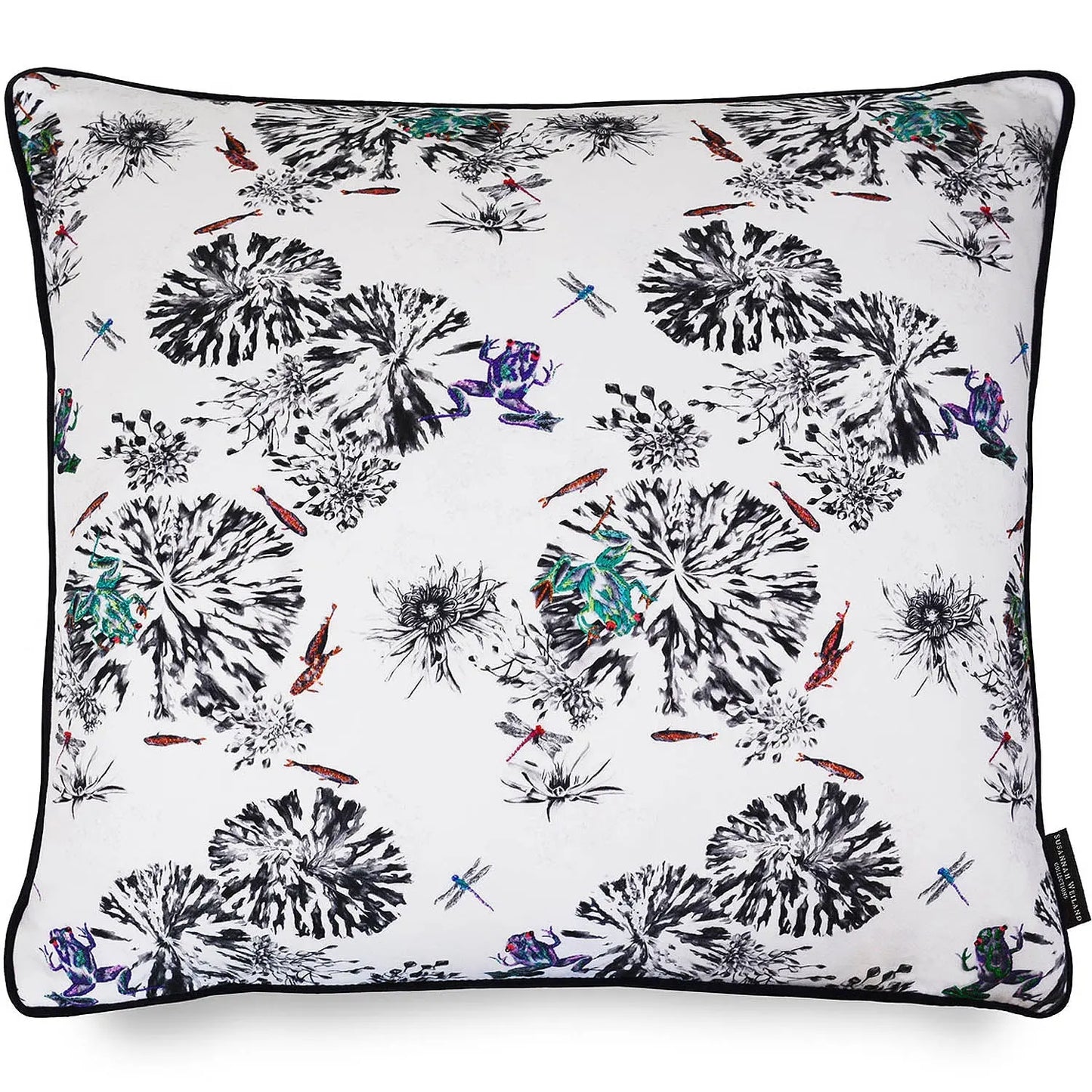 Frog Cushion Hand Embroidered - Multi Susannah Weiland Collections