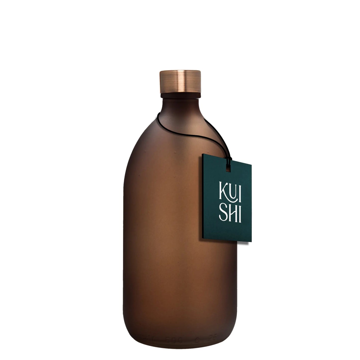 Frosted Amber Bottle and Metal Cap Kuishi