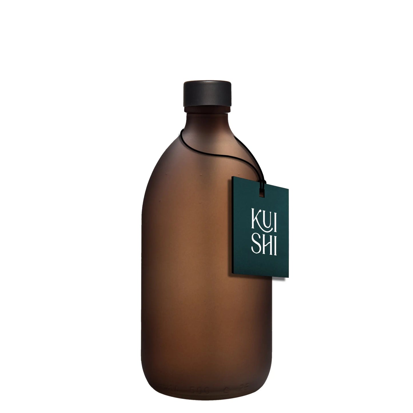 Frosted Amber Bottle and Metal Cap Kuishi