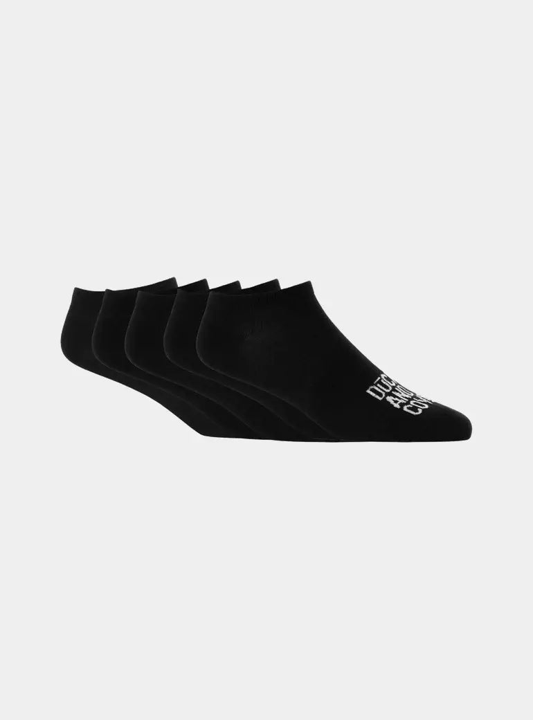 Fubel Trainer Socks 5pk Black Duck and Cover
