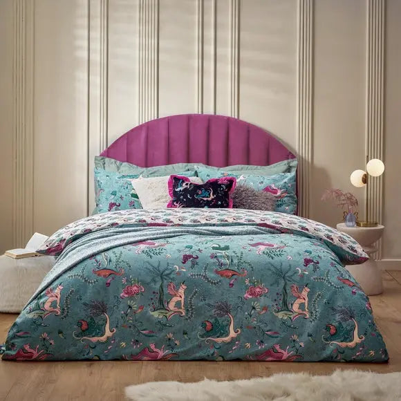 Furn Athena Reversible Duvet Cover and Pillowcase Set Dunelm